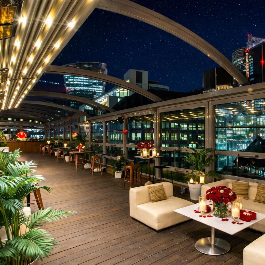 Join 130 guests this Valentine's day for an exclusive evening at Savage Garden, a sophisticated 12th-floor rooftop bar at the Hilton London Tower Bridge. With stunning city skyline views.