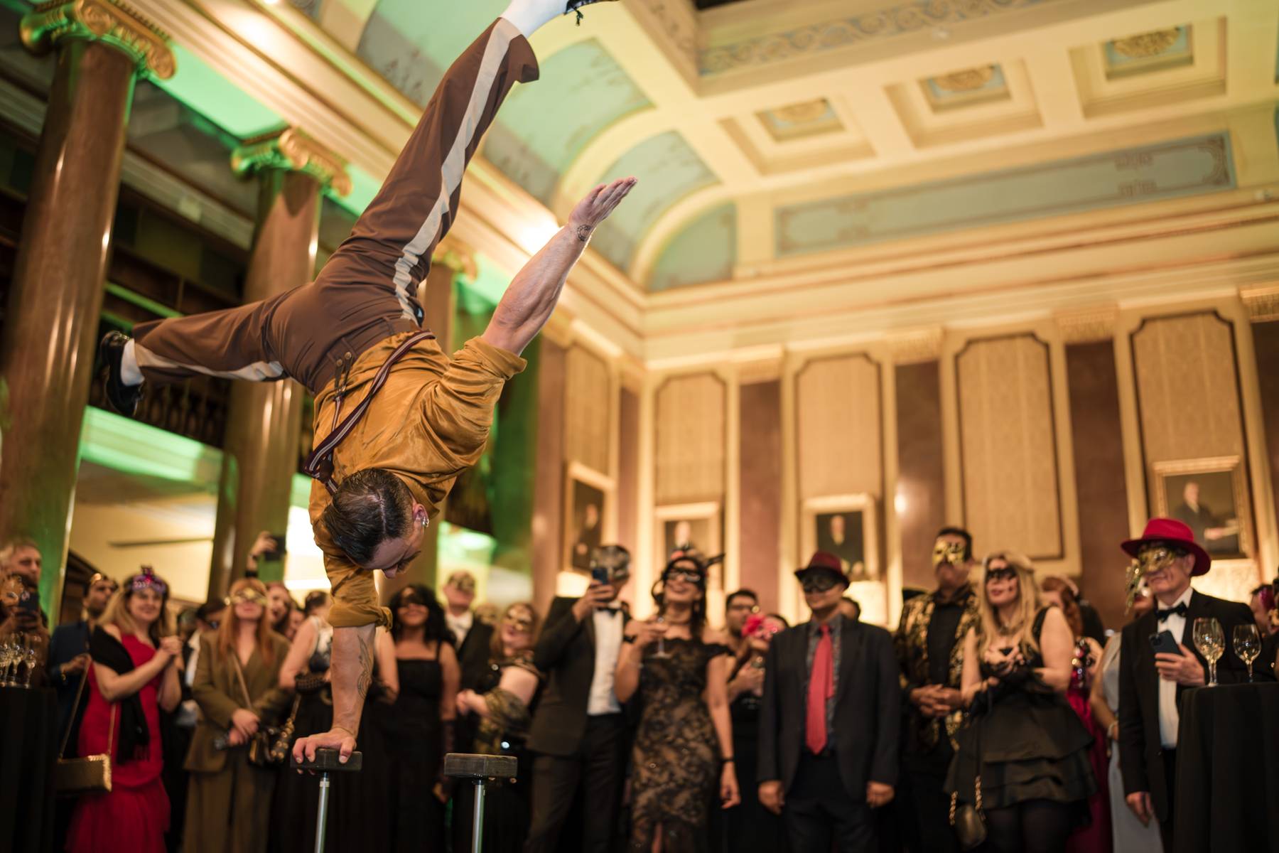 Acrobat performance at C&C event